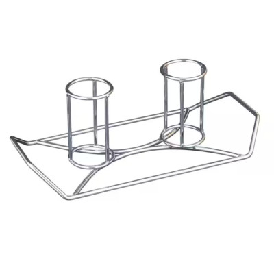 Beer Can Chicken Holder Roasting Rack Double Durable Steel BBQ Grill Griddle