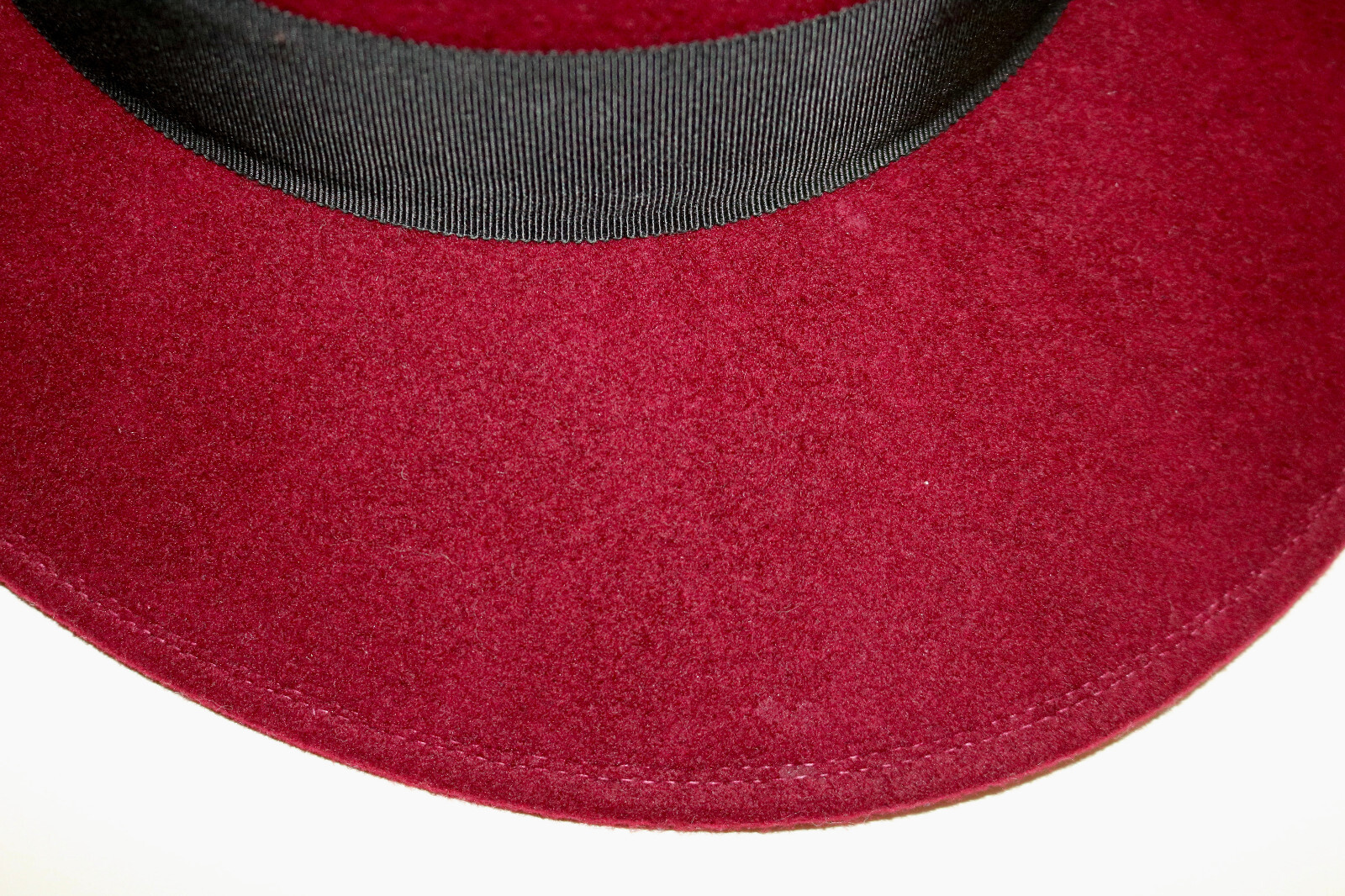YVES SAINT LAURENT YSL abito vintage lana bordeaux tipo fedora cappello