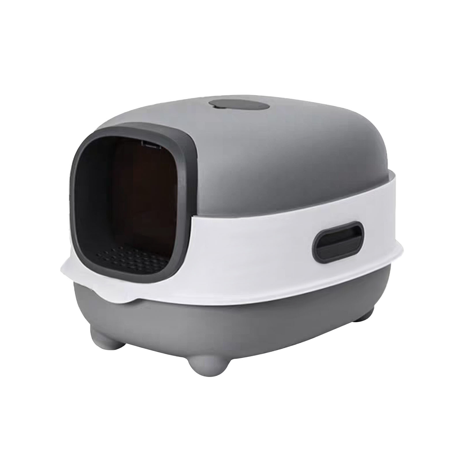 BingoPaw XL Cat Litter Box Large Litter Pan Tray with High Wall Sides Enclosure