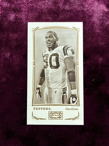 Julius Peppers 2009 Topps Mayo Mini Harvard /25 MINT Panthers NFL HOF Jersey UNC - Picture 3 of 4