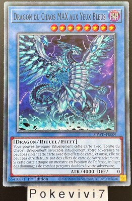 Yu-Gi-Oh! Karte DRACHE DES CHAOS MAX MIT BLAUEN AUGEN SDWD-FR009 C NEU