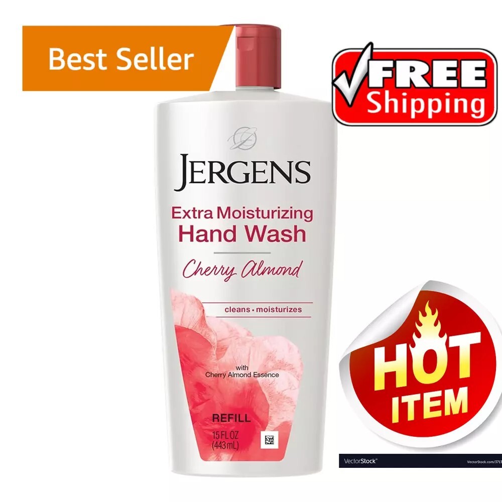 Jergens Extra Moisturizing Hand Soap,Liquid Hand Soap Refill