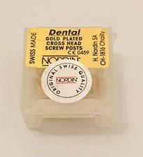 Dental Gold Plated Screw Posts Cross Head Dentatus type S3 12/kit NORDIN Brand