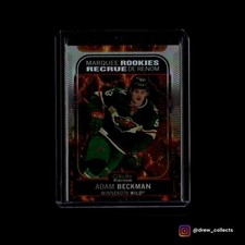 2021-22 O-Pee-Chee Platinum #289 Adam Beckman Wild Hot Magma #/499