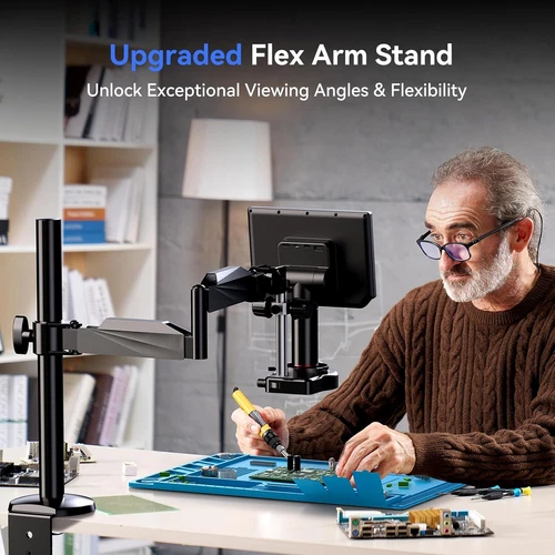Elikliv EM4K-AF Flex 4K Autofokus Digitalmikroskop 10 Zoll 64G mit Spin Flex Arm - Bild 6 von 9
