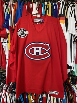 MONTREAL CANADIENS NHL TRAINING SHIRT JERSEY CCM CENTER ICE PRACTISE sz XL  MEN