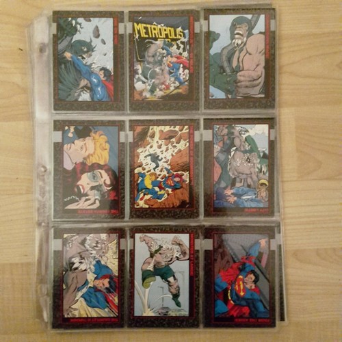DEATH OF SUPERMAN, SKYBOX 1992, JUEGO COMPLETO + SIN ABRIR PRECIO COMPLETO. CARPETA DE EDICIÓN - Imagen 3 de 9