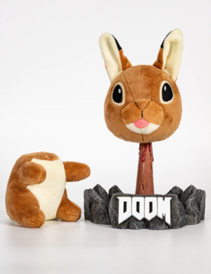 Doom Eternal Slayer Daisy Rabbit Plush Figure Plushie Spike Base Statue ...