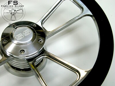 Chevelle Nova Camaro Impala 14 Steering Wheel White and Billet