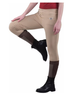 TuffRider Tights Ladies Equestrian Ventilated Schooling Size XS Beige New