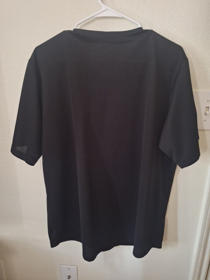 Corpus Christi Hooks Baseball Jersey Mens Size Large Black Citgo Button