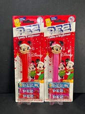 Disney &ldquo;Mickey & Minnie Mouse&rdquo; Christmas PEZ Candy Dispensers Set of 2 - SEALED