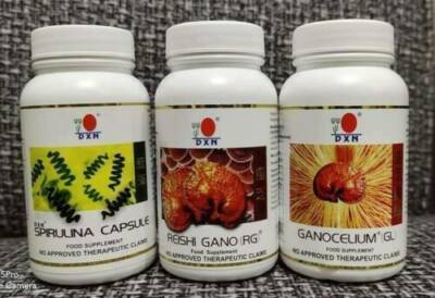 DXN Reishi Gano |RG 90| Ganocelium |GL 90| Capsule| Spirulina |SP120| Combo Pack