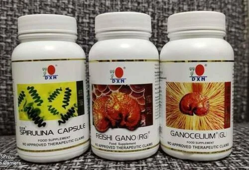 DXN Reishi Gano |RG 90| Ganocelium |GL 90| Capsule| Spirulina |SP120| Combo Pack