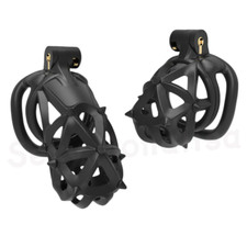 Cobra Male Chastity Device Mamba Cage for Men Nails Lock Belt with 4 Rings CC539