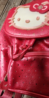 Sanio Hello Kitty 2006 Pink Pleather Backpack Purse Y2K  display picture 2