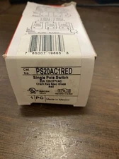 Pass Seymour / Legrand PS20AC1-RED Single pole switch, 20A 120/277 VAC.