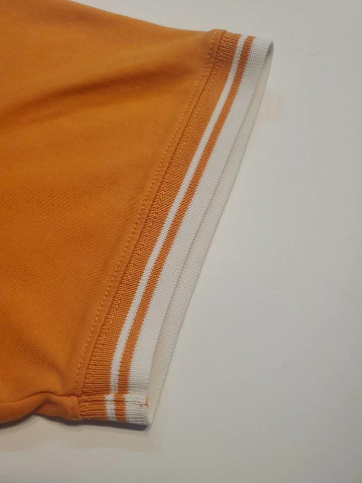 Polo Duck Head Naranja Blanco Para Hombre Talla L Algodón Pima Foto 4 de 4
