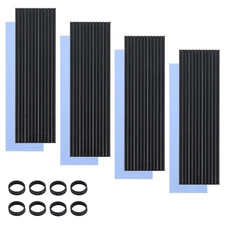 4 PCS M.2 NVMe Heatsink with 4 Thermal Silicone Pads Aluminum 2280 SSD Heat S...