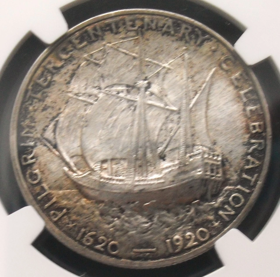 1920 50 Cents Pilgrim ,  NGC MS 64 , nice silver  coin       # 1651, 50-8 - Image 4 of 4