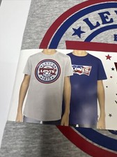 Levi's Boys Youth Tees 2-pack Graphic Front Short Sleeve Tee T Shirt Size 8