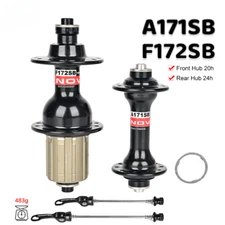 Road Bike Hub Front 20H Rear 24H Folding Bike Hub Disc for 8-9-10-11-12 Speeds