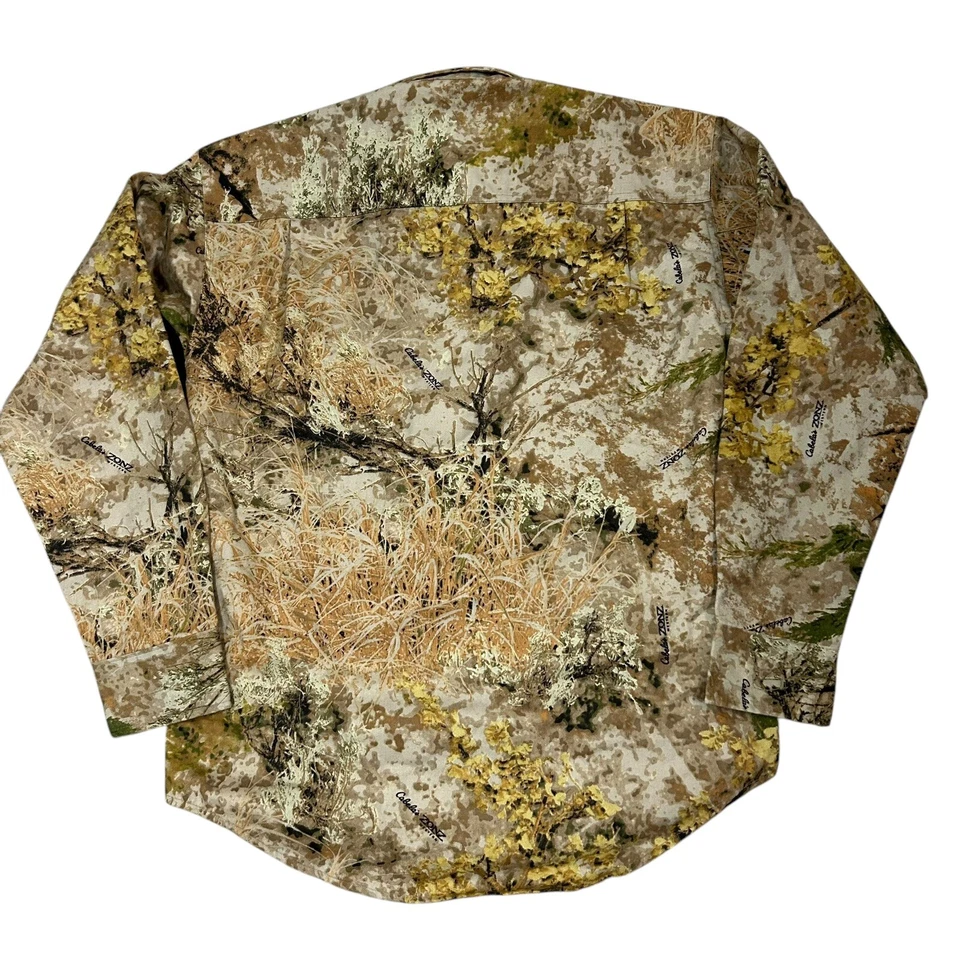 Cabelas Zonz Western Men's Small Camo Woodland Button Up Hunting Shirt NWOT - Image 3 of 4