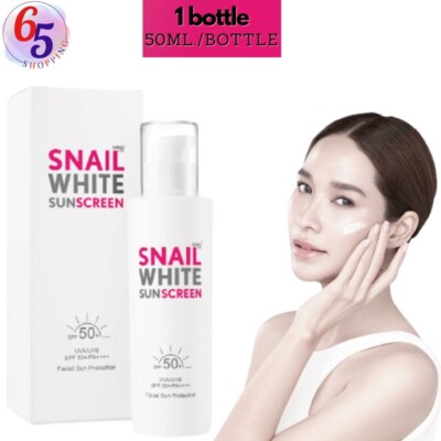 Snail white sunscreen SPF 50 PA+++ Lightweight formula sun protection 51 ml. X 1
