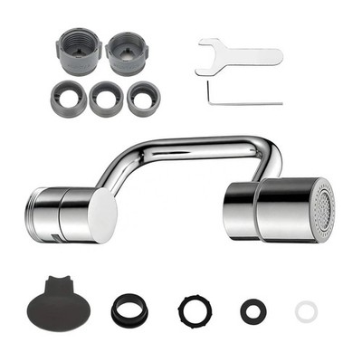 360° Rotatable Faucet Aerator Extension Stainless Steel Multi-Function Sink Head