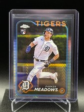 Parker Meadows 2024 Topps Chrome Prism Refractor #271 (RC) - Detroit Tigers