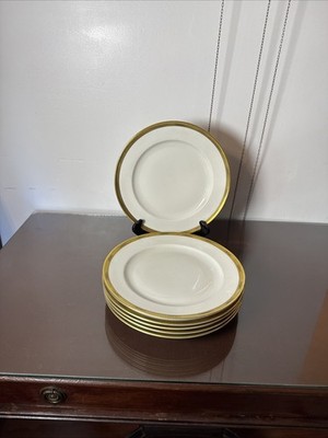 RARE Vtg Hutschenreuther 76444 Juwel Set Of 6 Dinner Plates Excellent!