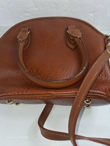 Borsa vintage Dooney & Bourke Norfolk in pelle marrone ciottolato a cupola made in USA - Foto 2 di 11