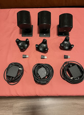 Valve Index Bundle 3 Base Stations 2.0 3 Trackers 3.0 With power adapters Good