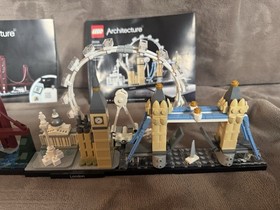 LEGO Architecture San Francisco 21043 & London 21034 Complete Sets w/ Instr