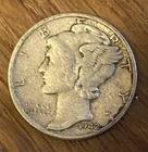 1942 Mercury Dime VF – WWII 90% Silver – Philadelphia Mint – Winged Liberty
