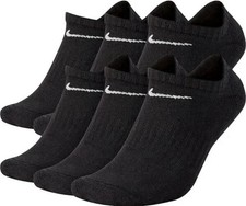  Size Small NIKE Everyday Socks SX7675-010 6 Pair Black