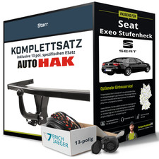 Für SEAT Exeo Stufenheck Typ 3R2 Anhängerkupplung starr +eSatz 13pol 03.09- NEU