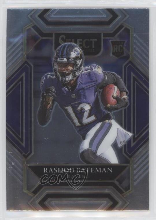 2021 Panini Select Club Level Rashod Bateman #255 Rookie RC 01sb