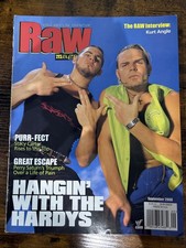 WWF Raw Magazine Sept 2000 Hardy Boyz Stacy Keibler The Kat Poster WWE Vintage