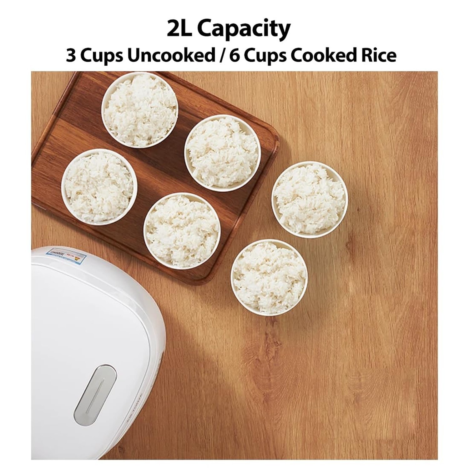 Joydeem Ceramic Rice Cooker FD20S-W, 4 Cups Uncooked Rice Cookers with Pure C...