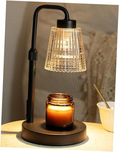 Dimmable Candle Warmer Lamp with Adjustable Height & Timer - Perfect Housewarming Gift-image