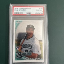2010 Topps Chrome #190 Mike (Giancarlo) Stanton PSA 8 NM-MT RC