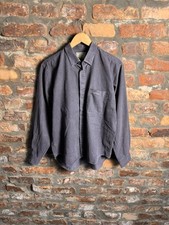 Vintage Thomas Burberry 90’s Y2K Style Big Logo Button Casual Shirt Rare Men XL