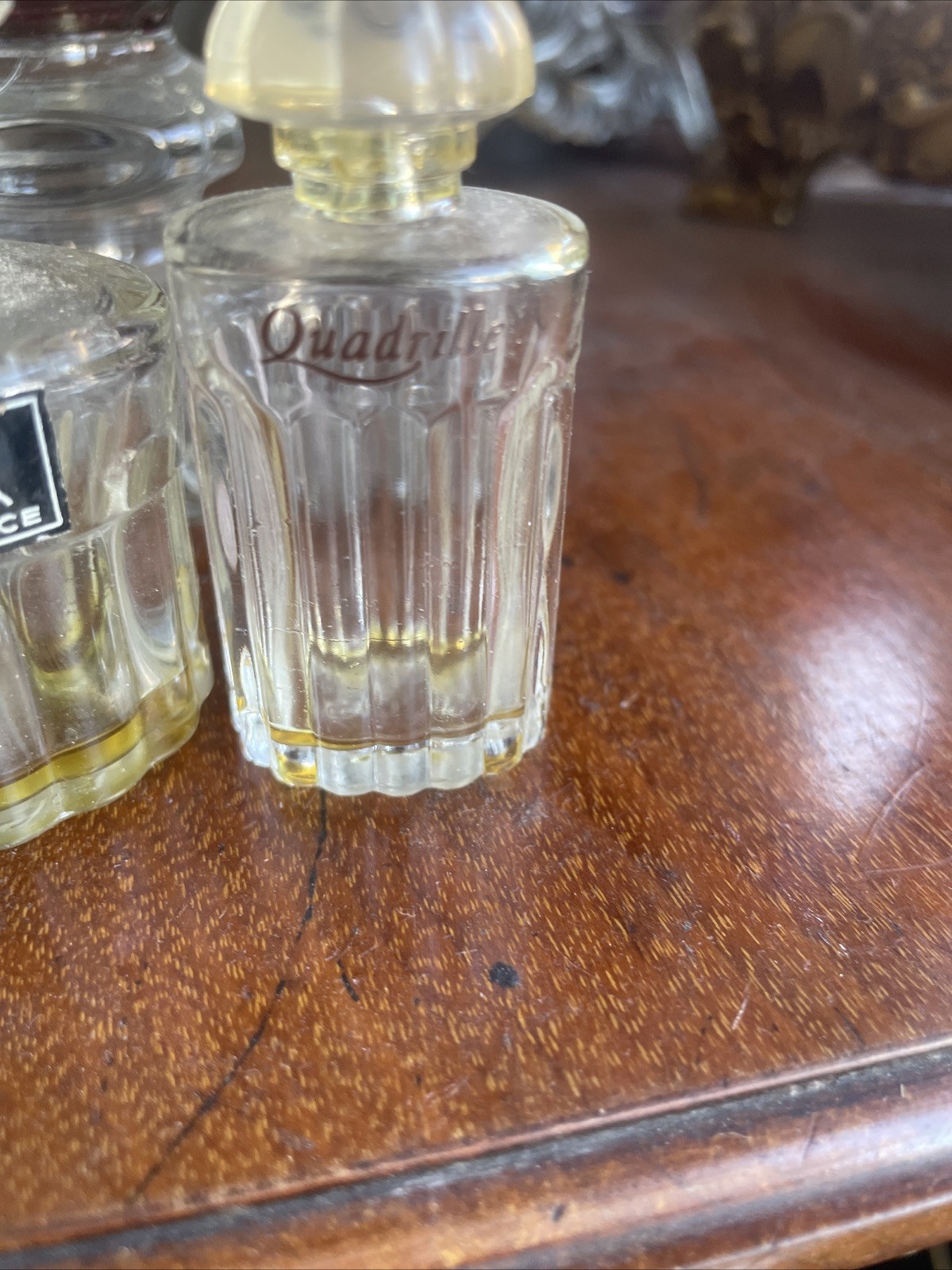 3 vintage balenciaga France Small Perfume Bottles Le Dix Prelude Quadrille thumbnail 4