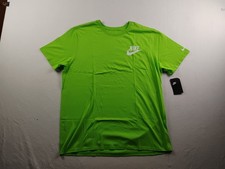 Nike Athletic Cut Mens 2XL Action Green T Shirt Short Sleeve NWT