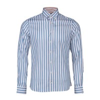 Hackett London Men's Shirt Size Xs Striped HM308977 Rrp: 145 Eur