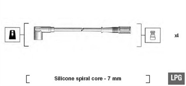 Magneti Marelli ZüNdleitungssatz 941095130583 7Mm-image
