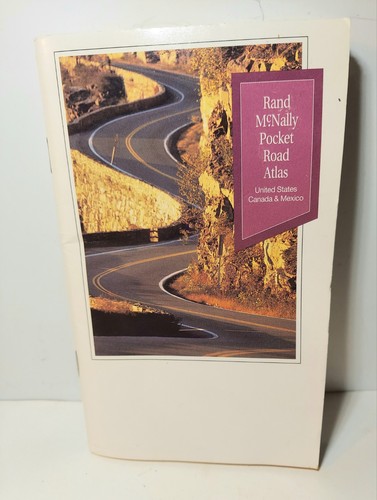 1994 Rand McNally Pocket Road Atlas Maps US Canada Mexico Paperback 6.25" x 4"