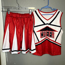 Shenzhen Honggang CHEER Cheer Uniform Set Top Pleated Skirt Red/White/Black