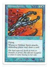 Magic the Gathering MTG Card: Sibilant Spirit 98/350 Sixth Edition Rare! EX